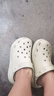 卡駱馳（crocs）經(jīng)典泡芙Clog男女一腳蹬懶人沙灘鞋 CR207521-2Y2 37 曬單實(shí)拍圖