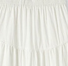 森馬（Semir）半身裙女高腰松緊腰寬松A字塔裙優(yōu)雅顯高秋花邊長裙溫柔甜美 本白10102 M 曬單實(shí)拍圖