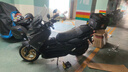 天鷹TX150豪華版水冷踏板摩托車TX150突擊版TX250豪華版整車可上牌 亞黑【25款TX150豪華版】 曬單實(shí)拍圖