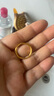 中國黃金（CHINA GOLD）黃金戒指女足金莫比烏斯環(huán)光面素圈戒指生日禮物送女友老婆 17號【甄選禮盒】 0.5g 曬單實(shí)拍圖