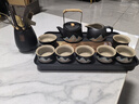 尚言坊黑陶功夫茶具整套帶茶盤高檔陶瓷泡茶茶杯套裝 錦繡提梁壺輕暢版 曬單實拍圖