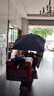 電動車遮陽雨傘快拆可折疊電瓶車雨棚蓬防曬擋雨踏板摩托車防雨傘 無支架【藏青海豚】加長-黑膠 曬單實拍圖