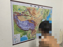 中國地圖3d立體凹凸地理圖分省地形圖掛圖 2025年中國地形圖約1.26*0.9米 曬單實拍圖