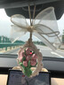 優(yōu)束車(chē)載香薰郁金香高級感后視鏡掛件裝飾品香氛持久清新女士車(chē)內吊墜 藍風(fēng)鈴 曬單實(shí)拍圖