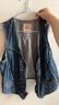 Levi's【商場同款】李維斯25年春夏新款女士休閑牛仔馬甲001WQ 藍色 S 曬單實拍圖