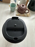 名創(chuàng)優(yōu)品（MINISO）咖啡杯大容量不銹鋼帶蓋保溫隨行杯外帶車載便攜水杯 啞光黑380ml 曬單實(shí)拍圖