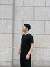 增致牛仔純棉男士t恤短袖男2025夏季情侶休閑打底衫半袖圓領(lǐng)套頭體恤男裝 曬單實(shí)拍圖