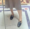 拔佳（Bata）羊皮書流蘇瑪麗珍女2025秋季新款英倫復(fù)古軟底樂福鞋AVL11CA5 黑色 37 曬單實拍圖