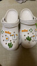 卡駱馳（crocs）洞洞鞋男鞋女鞋 經(jīng)典Clog一腳蹬穿沙灘鞋涼拖鞋 10001-100 M8W10 曬單實(shí)拍圖
