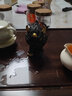 系顏紫砂精品神獸火麒麟茶寵擺件輕奢可養招財龍年茶玩配件 紫砂-麒麟【金】+底盤(pán) 曬單實(shí)拍圖