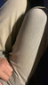 IZEXX泥黃牛仔褲春夏直筒微喇vibe小眾修身顯瘦百搭長褲IZ001泥黃XL 曬單實拍圖