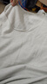 皮爾卡丹（pierre cardin）夏新款圓領(lǐng)冰絲蝙蝠短袖針織衫女士寬松中袖t恤休閑短款上衣大碼 灰色 2XL 曬單實(shí)拍圖