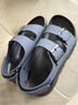 百麗透氣休閑涼鞋男商場(chǎng)同款魔術(shù)貼沙灘鞋8RL01BL5 藍色 39 (245mm) 曬單實(shí)拍圖