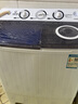YANGZI中國揚(yáng)子集團(tuán)洗衣機(jī) 半自動大容量30KG家用雙桶雙缸洗衣機(jī)脫水雙筒 18公斤加厚【洗12KG+ 脫6KG】｜藍(lán)光洗護(hù) 曬單實(shí)拍圖