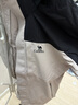 駱駝（CAMEL）沖鋒衣防風(fēng)三合一可拆兩件套登山服119AX冰晶灰色/黑色,男女款L 曬單實(shí)拍圖