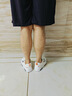 森馬（Senma）男鞋夏季休閑百搭高幫小白鞋子男士軟底輕便厚底增高板鞋男款透氣 白橘 41 曬單實拍圖