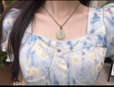 胖東來(lái)品質(zhì)和田玉平安扣錦鯉年年有余吊墜玉石掛件男女款玉佩 和田玉錦鯉平安扣棕繩27*28單面 曬單實(shí)拍圖