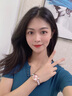 歐利時(shí)手表女輕奢小眾高級(jí)感2025新款陶瓷鋼帶時(shí)尚鑲鉆進(jìn)口機(jī)芯石英表 陶瓷間鋼玫粉面女 曬單實(shí)拍圖