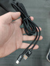 怪電貓適用type-c數(shù)據(jù)線6A超級快充66W充電器適用華為小米超級快充閃充電線套裝加長車載編織耐用手機線 烏金黑【適用66W超級快充6A】 線2米 曬單實拍圖