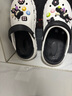 Semir女鞋洞洞鞋2025夏季新款外穿涼鞋拖鞋女SSM252002 白黑色 37-38 曬單實(shí)拍圖