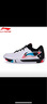 李寧（LI-NING）羽毛球鞋貼地飛行2LITE 標(biāo)準(zhǔn)白/黑色/熒光焰紅 AYTT003-2  37 曬單實(shí)拍圖
