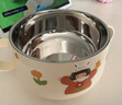 摩登主婦一家三口兒童飯碗316L不銹鋼餐具寶寶吃飯專用雙耳輔食碗 【抗菌316】雙耳碗-女兒 曬單實(shí)拍圖