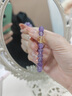 老鳳祥天然紫水晶手鏈女士轉運珠手串七夕情人節(jié)禮物送女友老婆媽媽生日 日照紫煙紫水晶/*品牌禮盒 曬單實拍圖