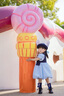 可英 GOWINBABY女童連衣裙2025夏季女孩裙時尚女寶兔子公仔連衣裙兒童洋氣公主裙 藍色 110 （適合身高100cm-110cm） 曬單實拍圖