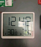 漢時(shí)（Hense）室內(nèi)溫濕度計(jì)鬧鐘廚房冰箱貼磁吸電子鐘桌面時(shí)鐘掛鐘臺(tái)鐘HA8218白 曬單實(shí)拍圖