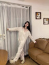 小兔子真絲睡衣女秋季2025新款高級網(wǎng)紅風(fēng)家居服禮盒套裝生日禮物 米杏萌兔【長(cháng)袖+長(cháng)褲】 M 【建議80-100斤】 曬單實(shí)拍圖