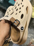 木林森涼鞋男2025夏季沙灘鞋男士透氣厚底洞洞鞋外穿涼拖鞋 曬單實(shí)拍圖