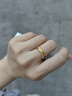 周大福 流金歲月環(huán)環(huán)相扣黃金戒指(工費(fèi)320)12號(hào) 約3g F234435禮物 曬單實(shí)拍圖