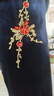 恒源祥品牌喜婆婆婚禮長(cháng)款旗袍2025新款媽媽裝復古中國風(fēng)連衣裙40歲遮肚 藏青色 2XL 105-115斤 曬單實(shí)拍圖