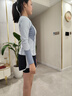 安踏安踏小蠻腰泳衣女新款分體保守長(zhǎng)袖微胖女孩大碼溫泉泳衣 天藍(lán)色L 曬單實(shí)拍圖