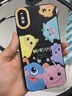圣圖朗新款可愛小怪獸蘋果16promax手機殼iphone14高級感15pro掛繩12可愛女13卡通植絨硅膠8plus情侶全包 愛五只怪獸撞色液態(tài)硅膠-【石墨黑】+手掛繩 iPhone XS Max 曬單實拍圖