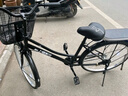 永久自行車成人通勤車女式學(xué)生男女士城市單車實(shí)心胎復(fù)古輕便變速載人 旗艦-黑色【雙層鋁輪+密封中軸】 26寸（適合身高155-175） 曬單實(shí)拍圖