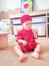 G.DUCKKIDS小黃鴨一周歲禮服男寶寶抓周衣服國風百天百日宴滿月嬰兒衣服夏季 紅色+香囊 73cm 73碼3-7月建議寶寶6-8公斤 曬單實拍圖