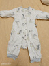 童泰（TONGTAI）嬰兒連體秋冬寶寶夾棉衣服兒童對(duì)開爬服TS43D210-DS灰色80cm 曬單實(shí)拍圖