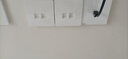 萬級（OFNPFTTH）網(wǎng)絡(luò)光纖插座面板 六類千兆網(wǎng)線光纖墻壁插座二位雙口 移動光纖SC接口面板套裝 1-41316白色 曬單實拍圖