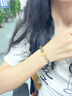 中國黃金CHINA GOLD蓮花綠幽靈手串女轉(zhuǎn)運(yùn)珠手鏈高級感七夕情人節(jié)禮物送女友老婆生日 京速達(dá)-蓮花轉(zhuǎn)運(yùn)珠綠幽靈手串 曬單實(shí)拍圖