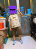 史努比（SNOOPY）童裝男童漢服兒童套裝短袖短褲國風(fēng)兩件套新中式改良唐裝夏季薄款 曬單實(shí)拍圖