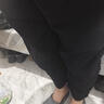羅蒙（ROMON）亞麻九分褲男褲子夏季棉麻哈倫褲日系休閑八分褲夏直筒寬松燈籠褲 黑色 L 115-125斤 曬單實拍圖