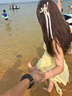 凰巣黃色吊帶連衣裙女甜美少女2025新款漂亮仙氣裙子收腰顯瘦海邊度假 黃色M 曬單實拍圖