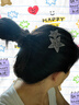 五角星水鉆發(fā)梳女發(fā)夾發(fā)卡倒插梳劉海前額后腦勺碎發(fā)整理固定神器 黑灰+銀白【兩件裝】 曬單實拍圖