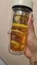 希樂玻璃杯雙層玻璃水杯男士商務(wù)辦公茶水分離杯便攜泡茶杯子大容量 曬單實拍圖