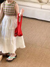 moonkids女童白色半身裙子2025春秋新款蛋糕裙兒童公主風(fēng)中長(zhǎng)裙小女孩秋裝 4406白色蛋糕裙 130 cm 曬單實(shí)拍圖