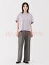無印良品（MUJI）女式?jīng)龈蟹雷贤饩€蝙蝠袖T恤 短袖上衣打底衫女款涼感物語硬核防曬 白色 XL (165/92A) 曬單實拍圖