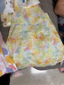 JELLYBABY2025年夏裝新款女童連衣裙夏寶寶甜美A字裙小童公主裙兒童裙子 黃色 【7A抗菌】 110 （建議身高100-109cm） 曬單實(shí)拍圖