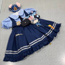 G.DUCKKIDS童裝洛麗塔公主裙女童連衣裙夏季朱迪兒童裙子兔子警官生日蓬蓬裙 朱迪裙子+裙撐 110 尺碼4~5歲【100-110cm】 曬單實拍圖