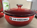 酷彩（Le Creuset）黑琺瑯鑄鐵媽咪鍋燜蒸燉煮煲多功能法國進(jìn)口 櫻桃紅 26cm  曬單實(shí)拍圖